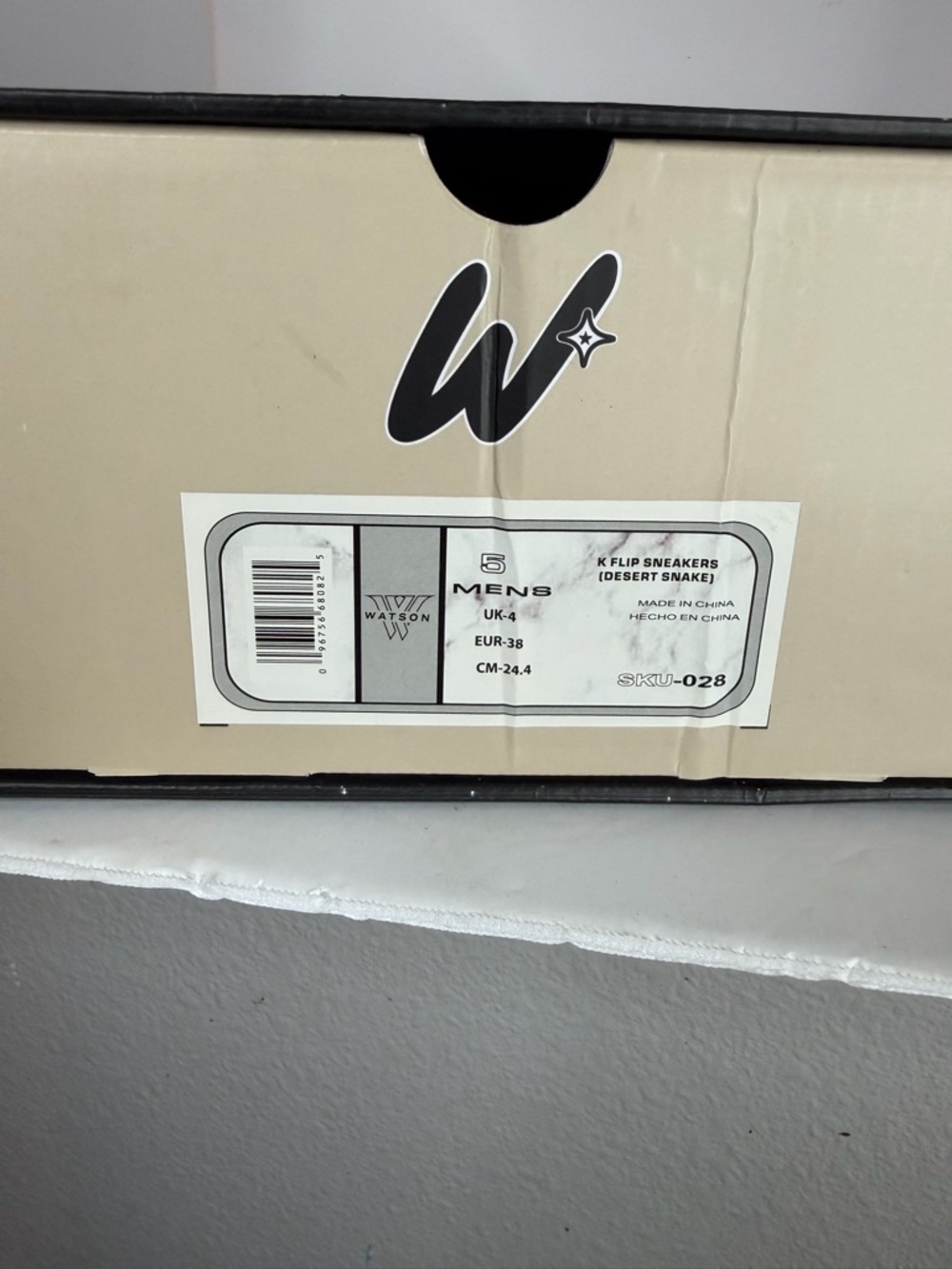 Watson x Watson Red White Sneakers Size 6.5 New Streetwear Low Top - Picture 6 of 11